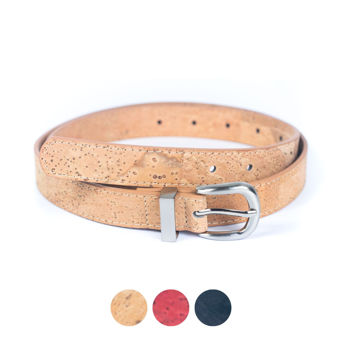 Cinto de Cortiça de Dupla Face MB Cork L-1006 para Mulher