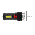 Lanterna Recarregável 5 LED com Luz Lateral