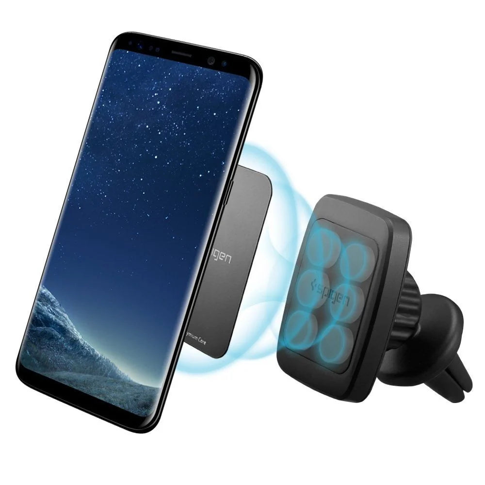 Suporte Telemóvel para Carro Spigen H12 para Ventilação de Carro Magnético / Preto