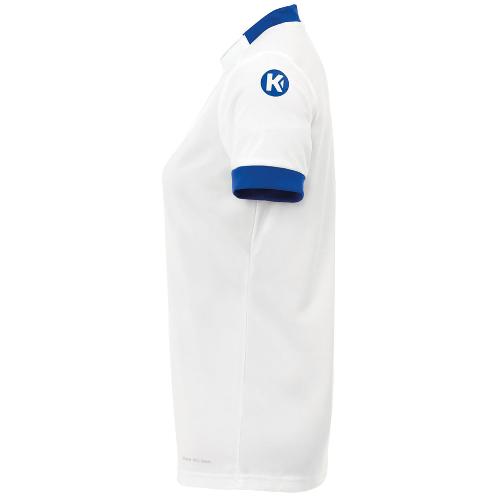 T-shirt Kempa Player para Mulher – Branco e Azul