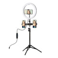 Ring Light LED PULUZ PKT3099B 12” com Tripé Ajustável e Suporte Duplo para Smartphone
