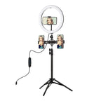 Ring Light LED PULUZ PKT3099B 12” com Tripé Ajustável e Suporte Duplo para Smartphone