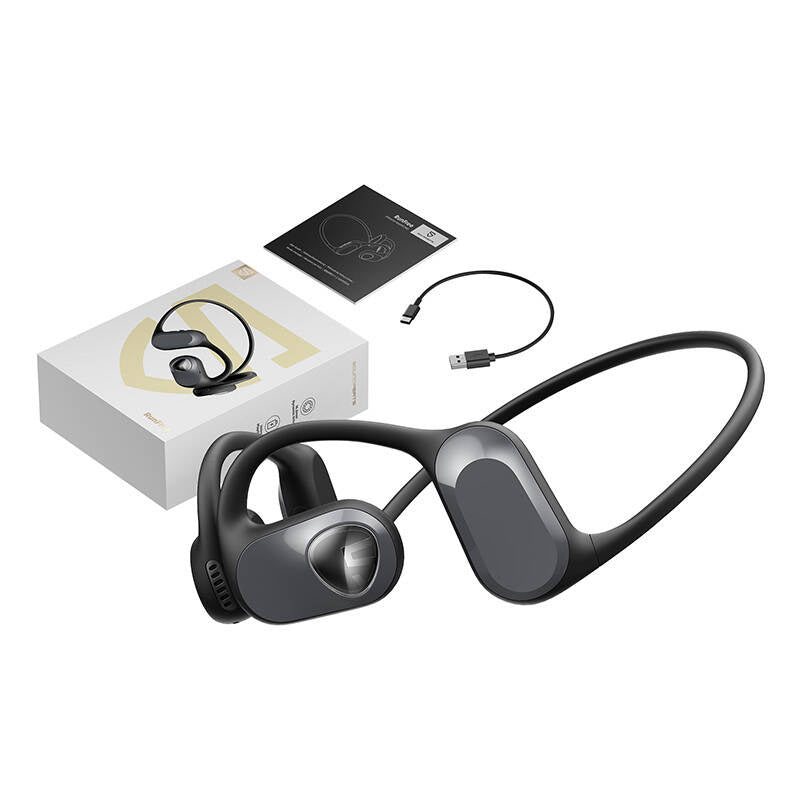 Auriculares TWS SOUNDPEATS RunFree p/ Corrida e Ciclismo c/ 16.2mm drivers Pretos