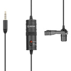 Microfone Lavalier de lapela BOYA BY-M1 Preto