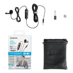 Microfone Lavalier de lapela BOYA BY-M1 Preto