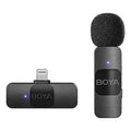 Microfone de Lapela Sem Fios BOYA BY-V1 compatível com iPhone