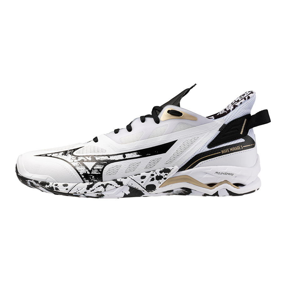 Sapatilhas de Andebol Mizuno Wave Mirage 5 Edição Especial – Branco e Preto