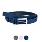 Cinto Fino de Cortiça com Fivela Retangular MB Cork L-1062 para Mulher