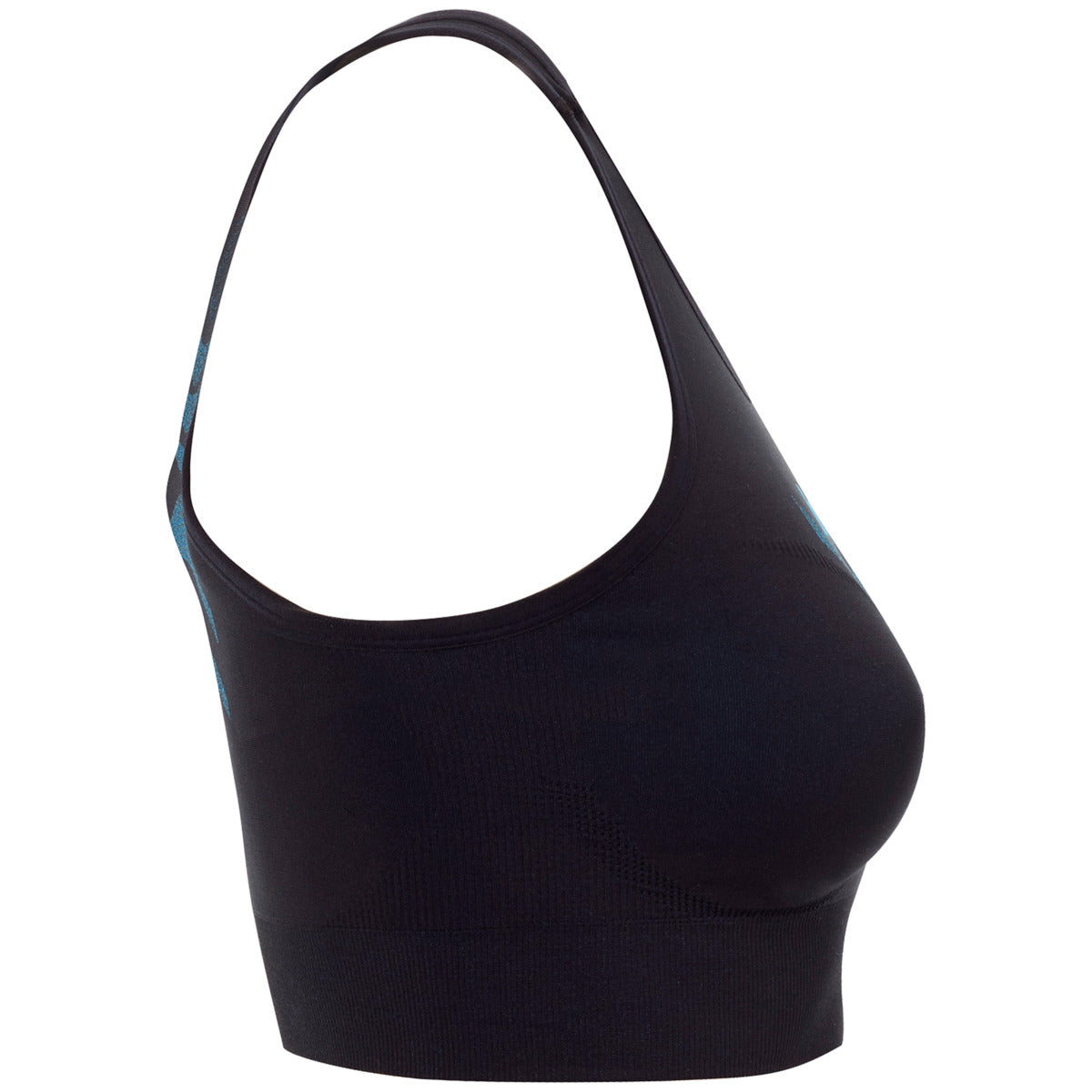 Top Desportivo Kempa Attitude Pro para Mulher – Preto e Azul