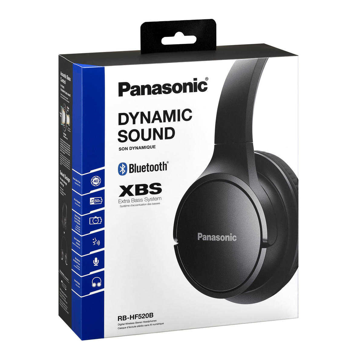 Auscultadores Sem Fios Panasonic RB-HF520BE-K / Pretos