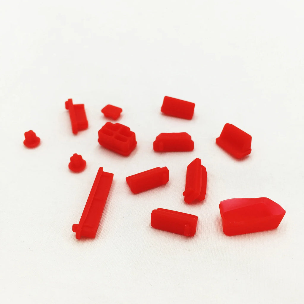 Tampas Anti-Pó em Silicone para Portas do Portátil, 16 Peças