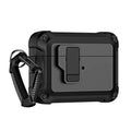 Capa Airpods 4 Pro Armor com Gancho Preta