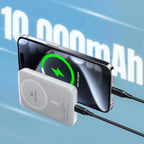 Powerbank Wozinsky Magnetic Mini 10000mAh 30W USB-C (Integrado) Cinza