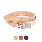 Cinto de Cortiça com Fivela H MB Cork L-1004 para Mulher