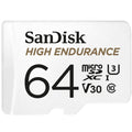 Cartão de Memória SanDisk 64GB Micro SDXC High Endurance U3 V30 Class10 UHS-I SDSQQNR-064G-GN6IA