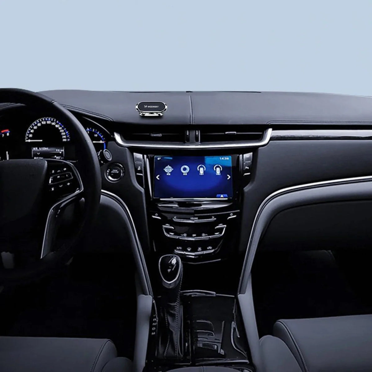 Suporte Magnético Auto-Adesivo 360 para Carro Wozinsky Prata