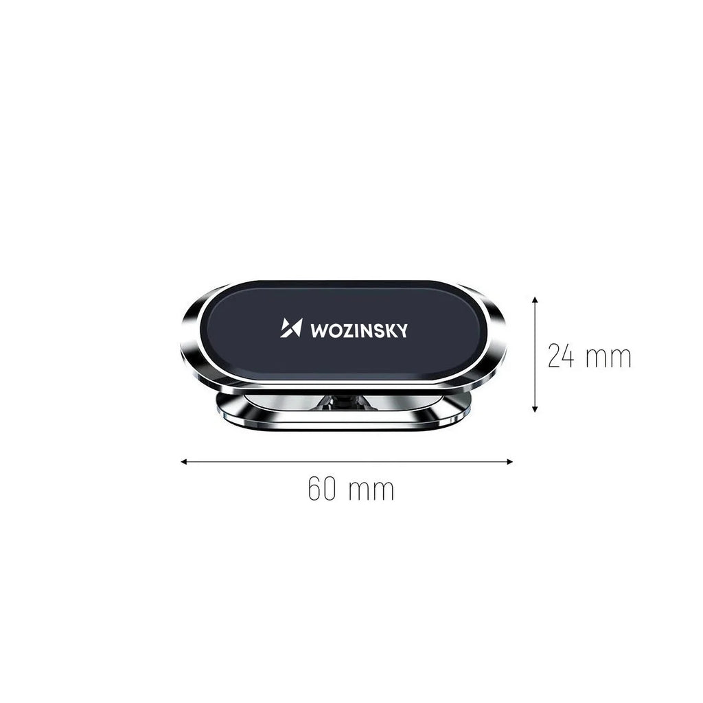 Suporte Magnético Auto-Adesivo 360 para Carro Wozinsky Prata