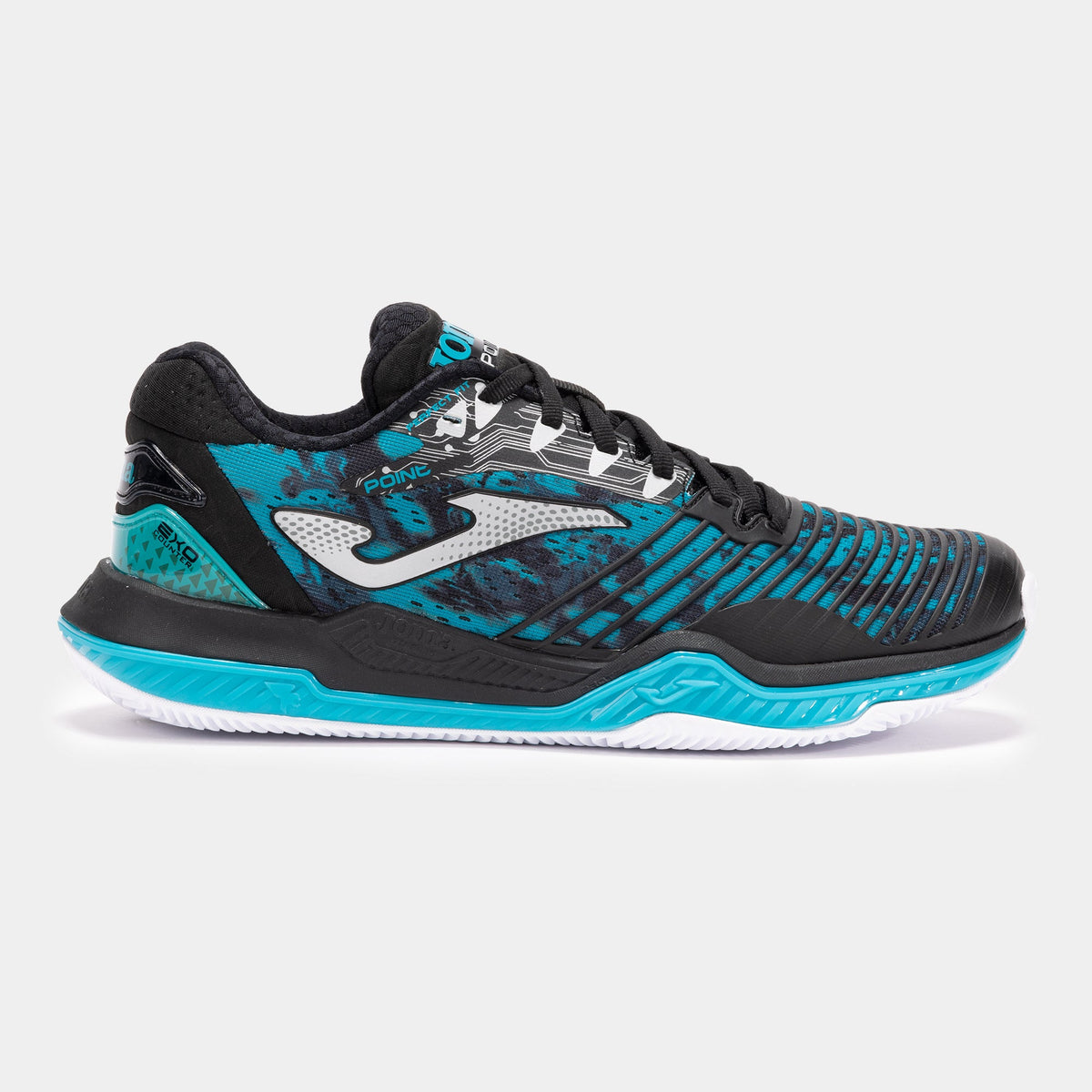 Sapatilhas de Ténis Joma Point – Preto e Azul-turquesa