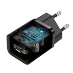 Carregador Baseus Super Si QC 3.0 PD 25W 3A + Cabo USB-C 1 m, Preto