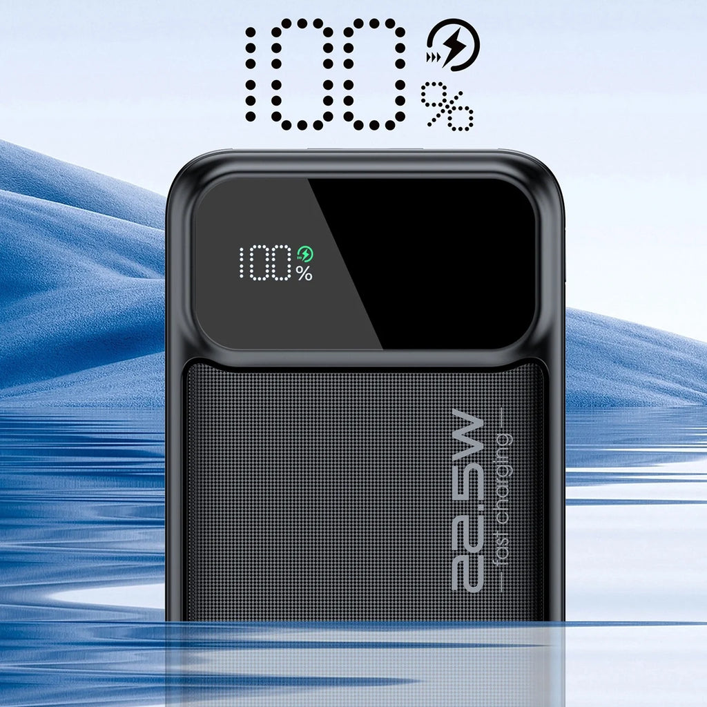 Powerbank Choetech PD22.5W Dual USB-A+Type-C 40000mAh Preto