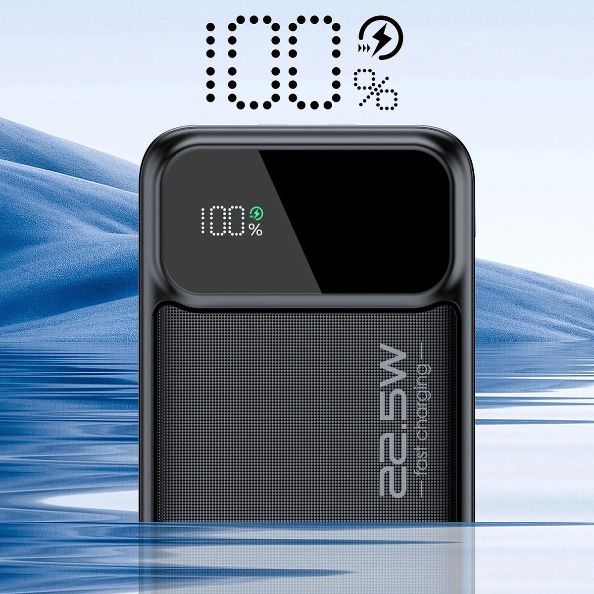 Powerbank Choetech PD22.5W Dual USB-A+Type-C 40000mAh Preto