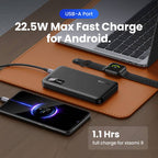 Powerbank UGREEN PB311 PD 20W 10000mAh Carregamento Rápido, Preta