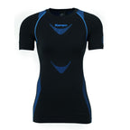 T-shirt Térmica Kempa Attitude Pro para Mulher – Preto e Azul