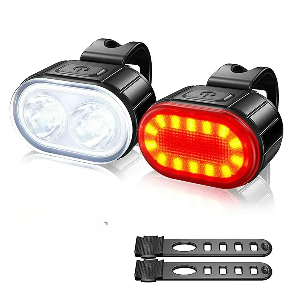 Luz de Bicicleta LED Recarregável com Powerbank