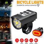 Luz de Bicicleta LED Recarregável com Powerbank