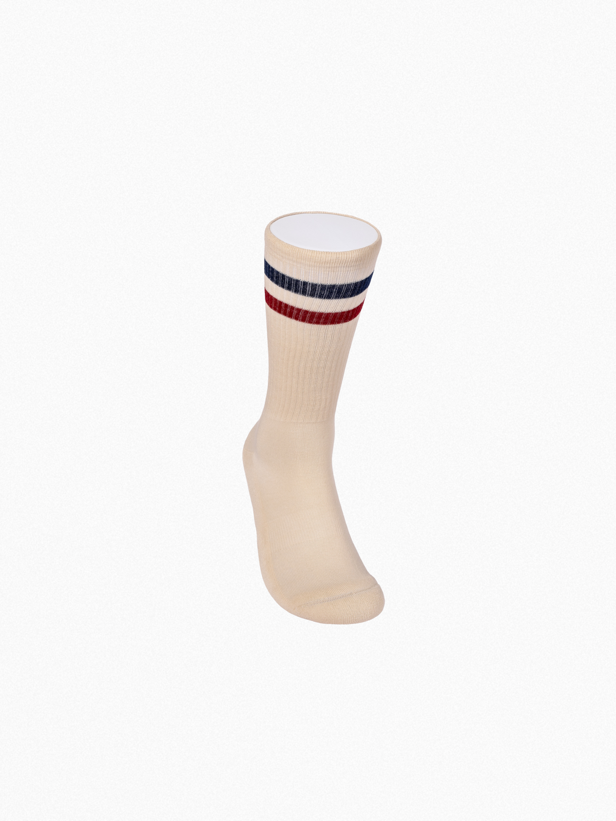 Meias Desportivas Vintage The Captain Socks – Cru, Vermelho e Azul