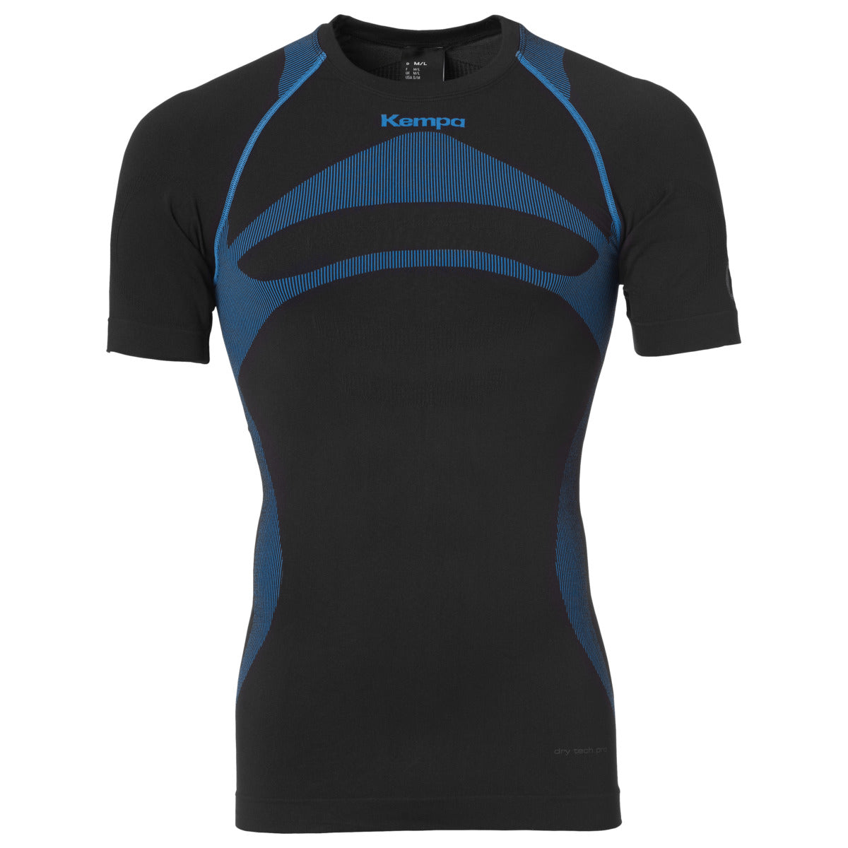 T-shirt Térmica Kempa Attitude Pro – Preto e Azul