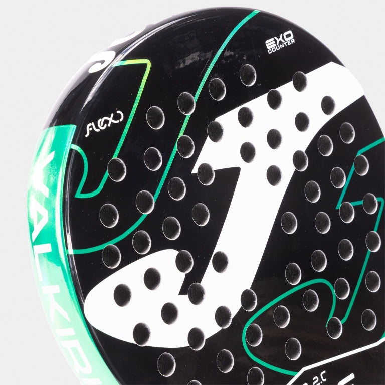 Raquete de Padel Joma Game Jr – Preto e Verde-água