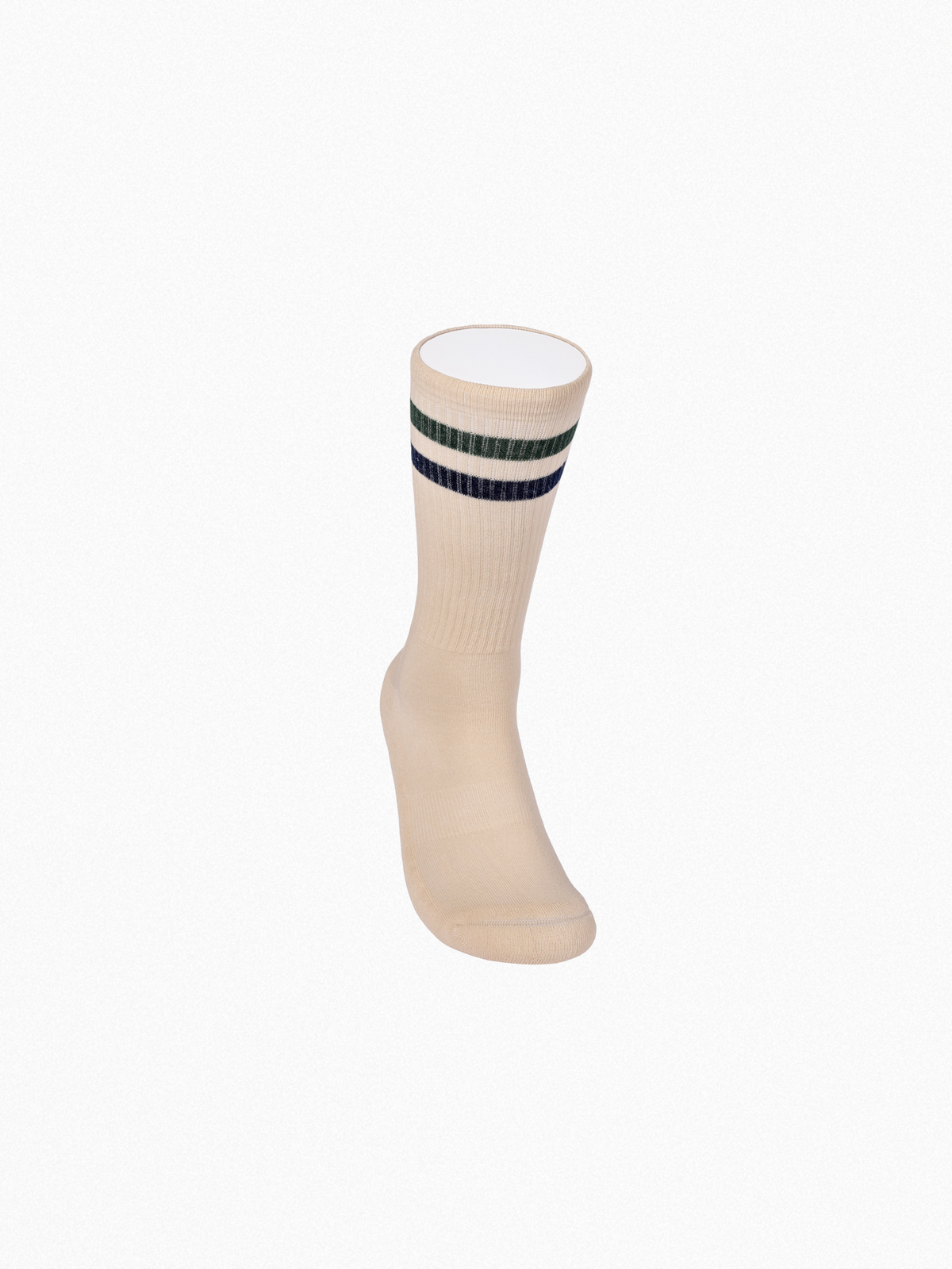 Meias Desportivas Vintage The Captain Socks – Cru, Verde e Azul