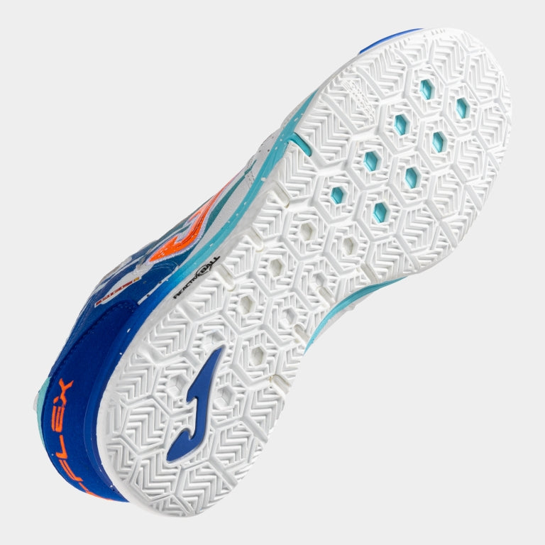 Sapatilhas de Futsal Joma Top Flex Rebound – Branco e Azul
