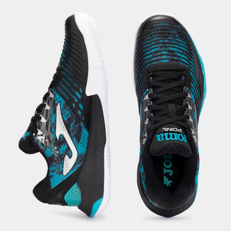 Sapatilhas de Ténis Joma Point – Preto e Azul-turquesa
