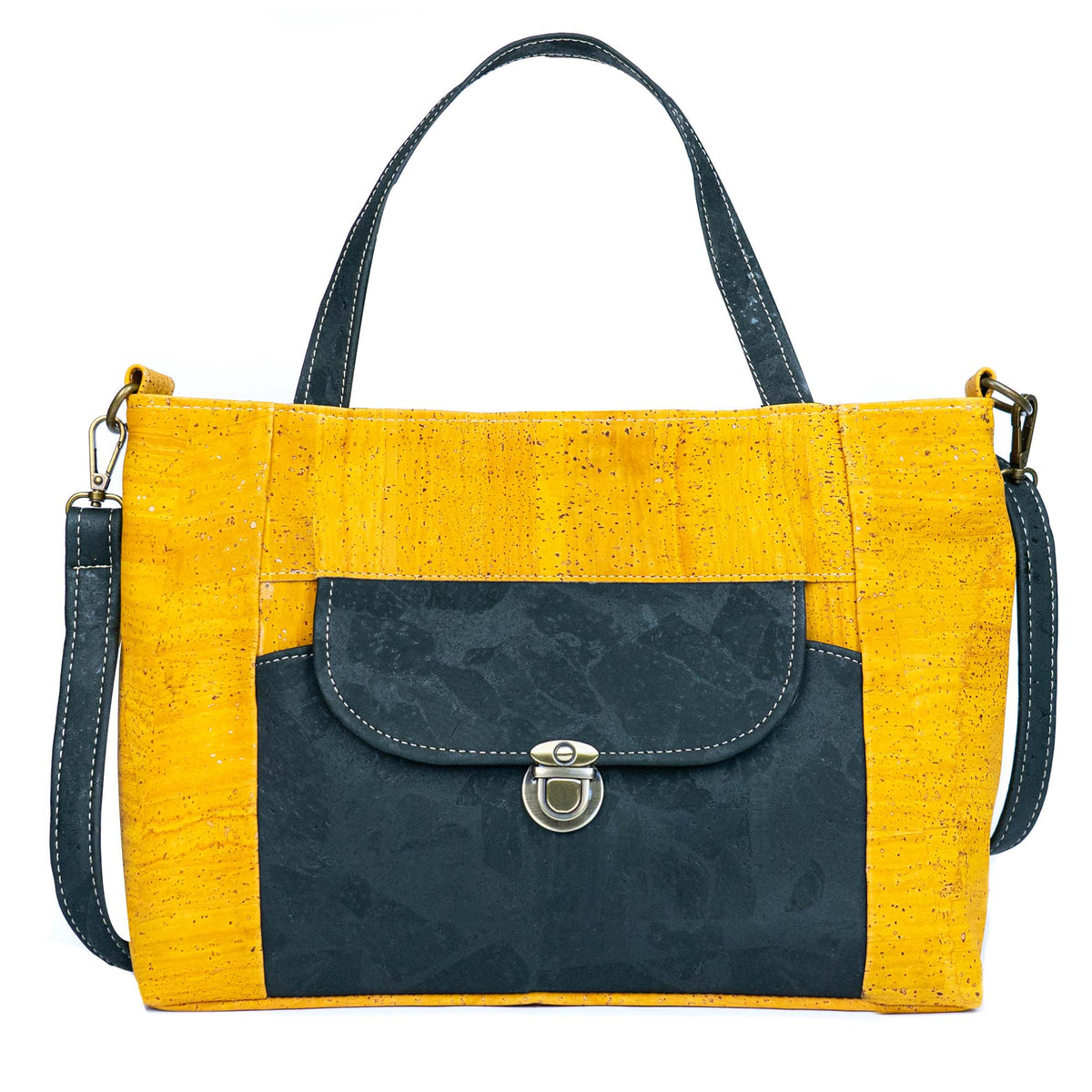 Mala de Mão Bicolor de Cortiça MB Cork BAGP-312