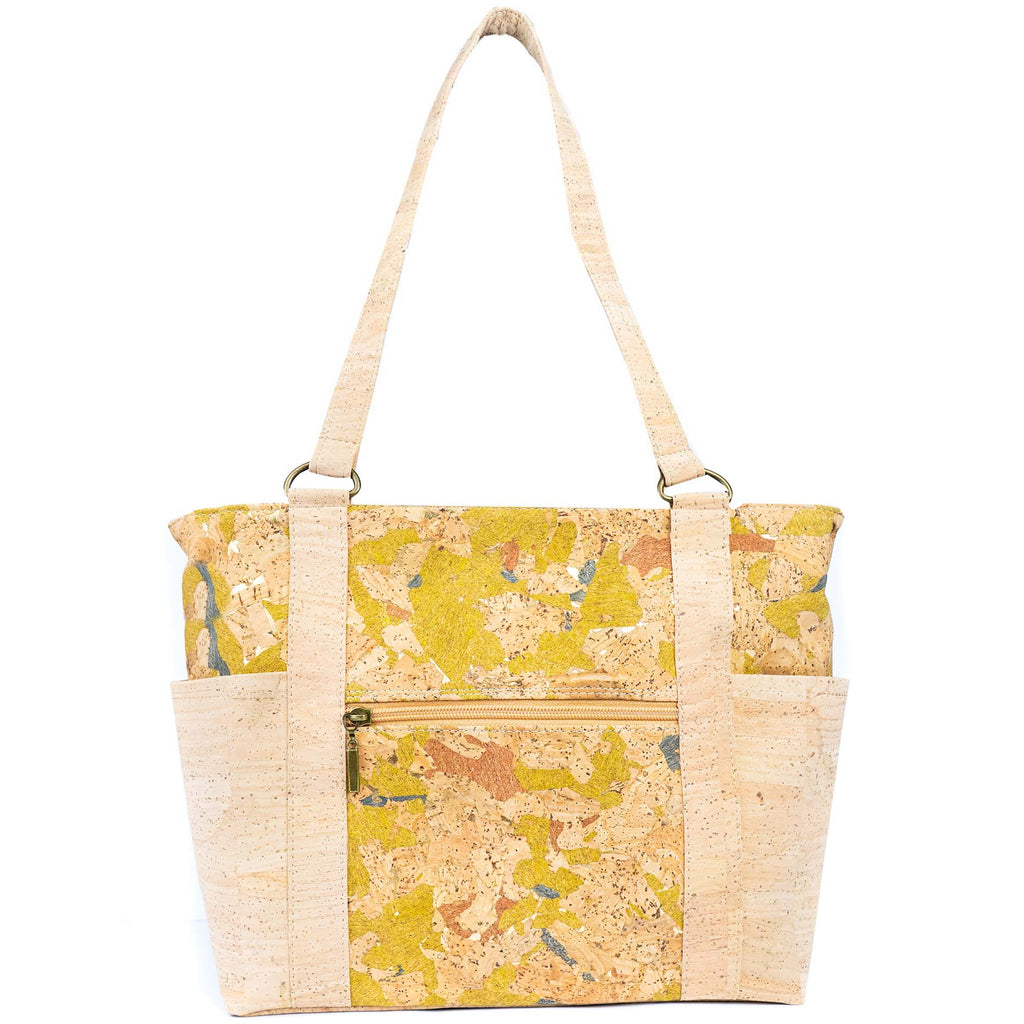 Mala Tote de Cortiça com Bolso com Fecho MB Cork BAGP-326