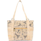 Mala Tote de Cortiça com Bolso com Fecho MB Cork BAGP-326