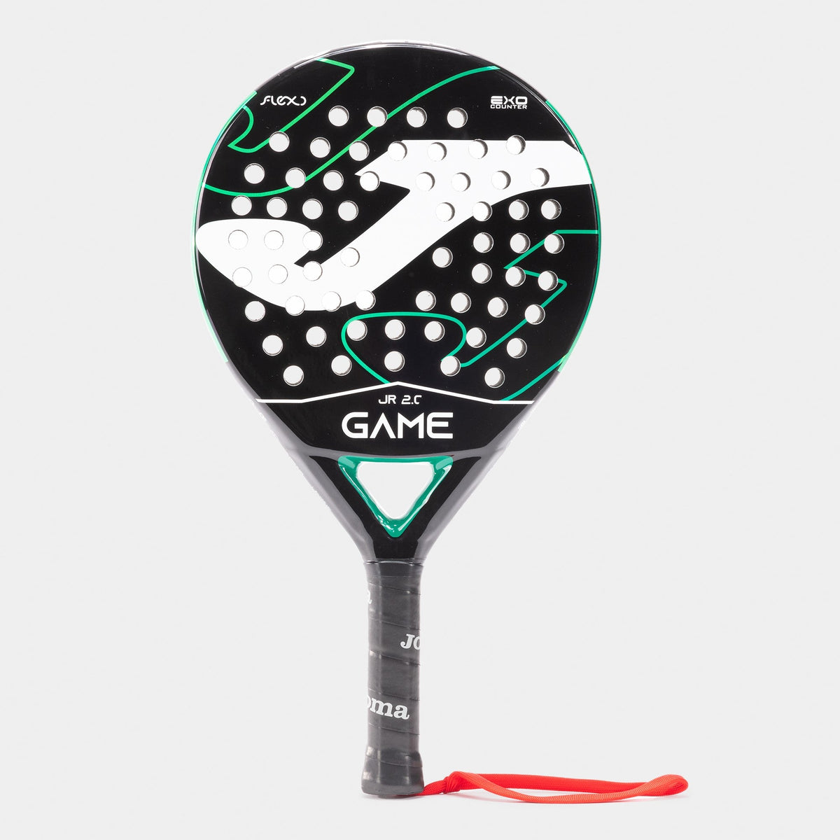 Raquete de Padel Joma Game Jr – Preto e Verde-água