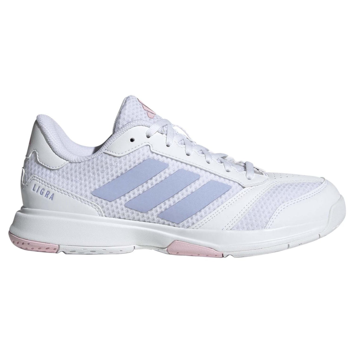 Adidas Ligra 8 W – Branco e Azul-claro