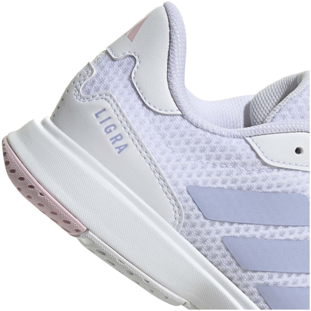 Adidas Ligra 8 W – Branco e Azul-claro