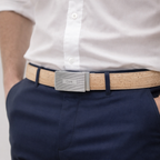 Cinto de Cortiça com Fivela Automática MB Cork L-1167 para Homem – Natural