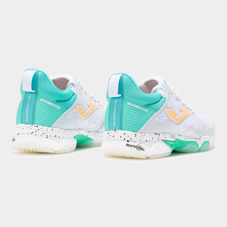 Sapatilhas de Andebol Joma B.Breston para Mulher – Branco e Verde-água