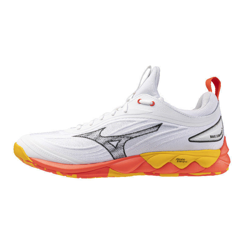 Sapatilhas de Voleibol Mizuno Wave Luminous 3 – Branco e Laranja
