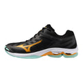Sapatilhas de Voleibol Mizuno Wave Voltage – Preto e Laranja