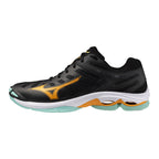 Sapatilhas de Voleibol Mizuno Wave Voltage – Preto e Laranja