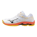 Sapatilhas de Voleibol Mizuno Wave Voltage – Branco e Laranja