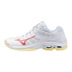 Sapatilhas de Voleibol Mizuno Wave Voltage para Mulher – Branco e Rosa