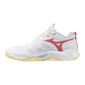 Sapatilhas de Voleibol Mizuno Wave Momentum Pro – Branco e Vermelho