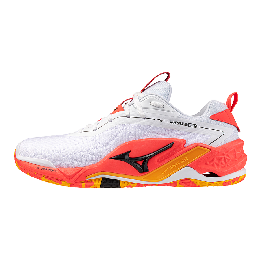 Sapatilhas de Andebol Mizuno Wave Stealth Neo 2 – Branco e Laranja